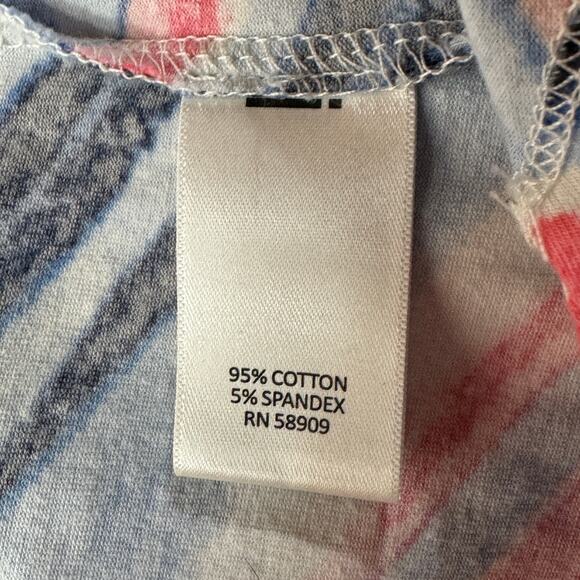 Allison Daley Large Top Geometric Rhinestones Stretch 3/4 Sleeve Round Neck - Picture 7 of 8